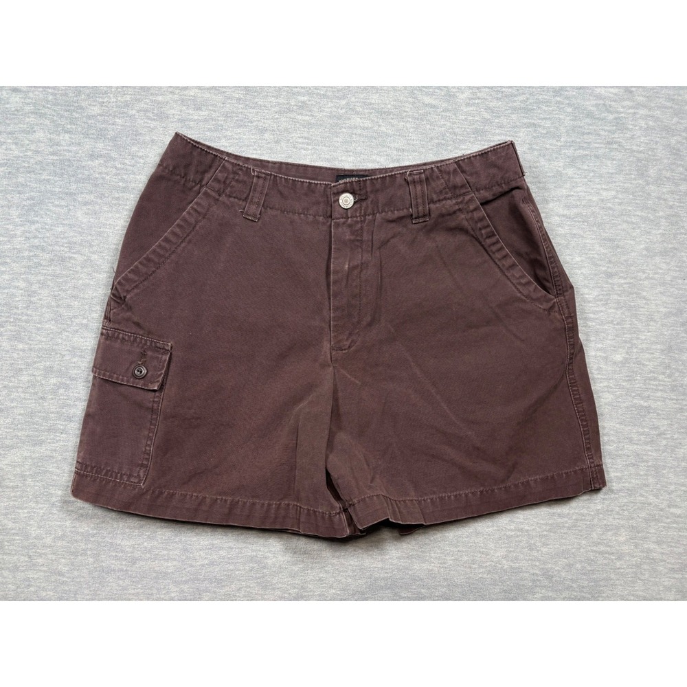 Vtg Y2K American Eagle Outfitters Cargo Shorts Womens Size 4 Brown Cotton Blend